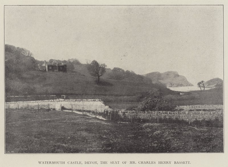 Watermouth Castle, Devon, säte för Mr Charles Henry Bassett av English Photographer