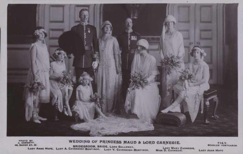 Prinsessan Mauds och Lord Carnegies bröllop (s/v foto) av English Photographer
