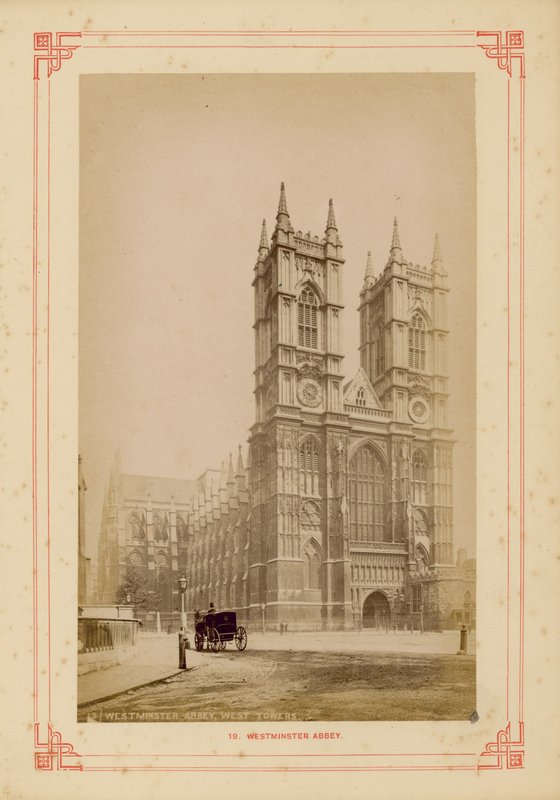 Västra tornen i Westminster Abbey av English Photographer
