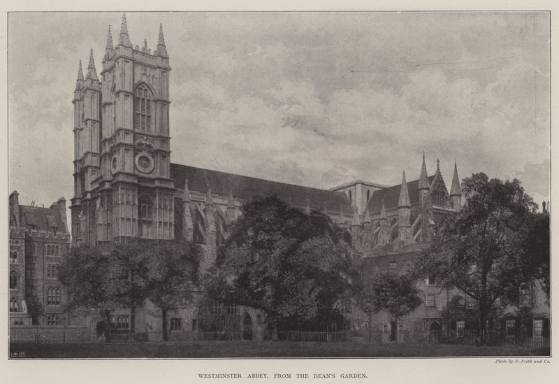 Westminster Abbey, från Deans Garden av English Photographer
