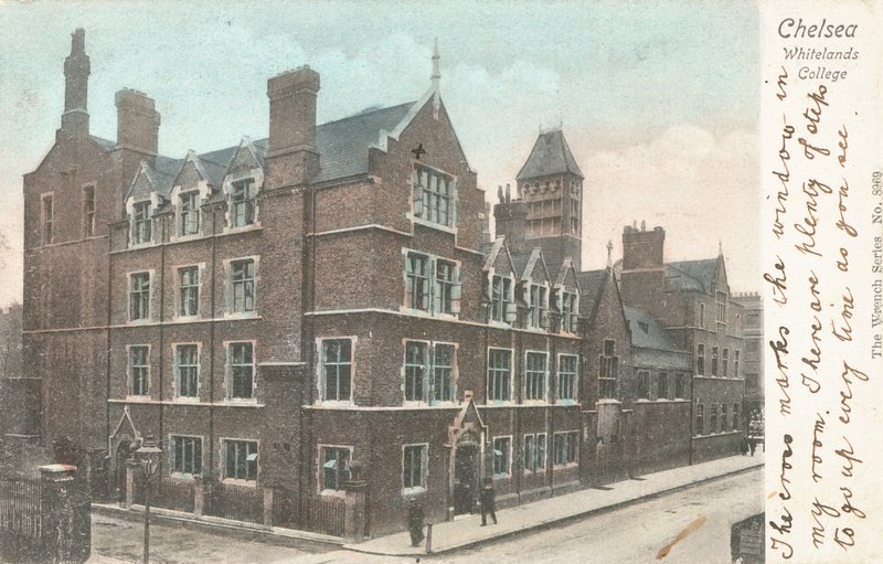 Whitelands College i Chelsea (färgat foto) av English Photographer