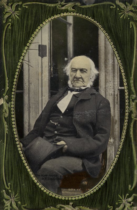 William Ewart Gladstone (färgad bild) av English Photographer