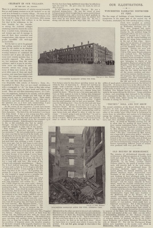 Winchester Barracks förstördes av brand av English Photographer