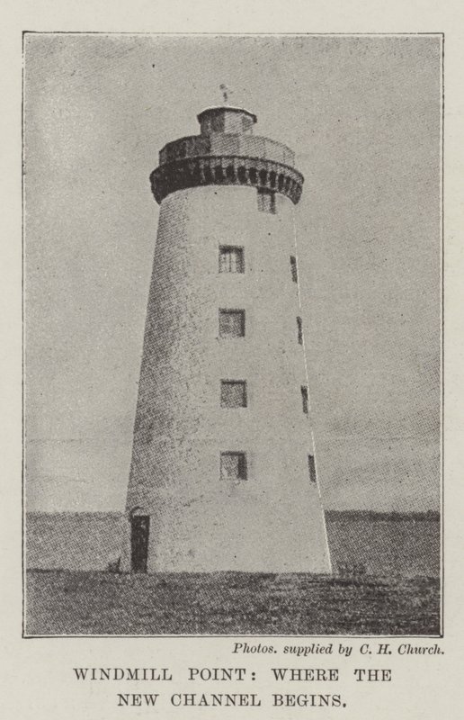 Windmill Point, där den nya kanalen börjar av English Photographer