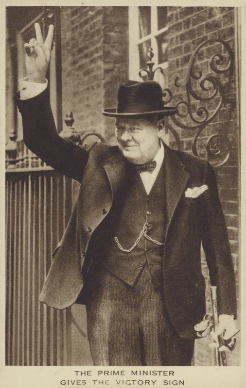 Winston Churchill (s/v foto) av English Photographer
