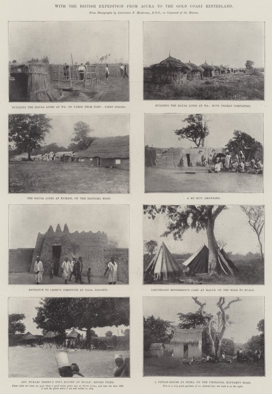 Med den brittiska expeditionen från Accra till Gold Coast Inland av English Photographer