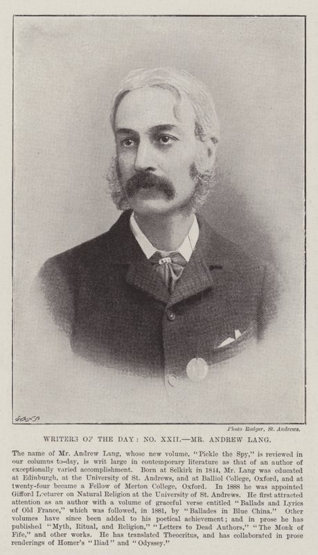 Dagens författare, Andrew Lang av English Photographer