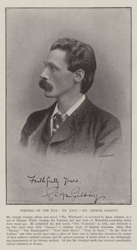 Dagens författare, George Gissing av English Photographer