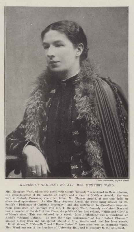 Dagens författare, Mrs Humphry Ward av English Photographer