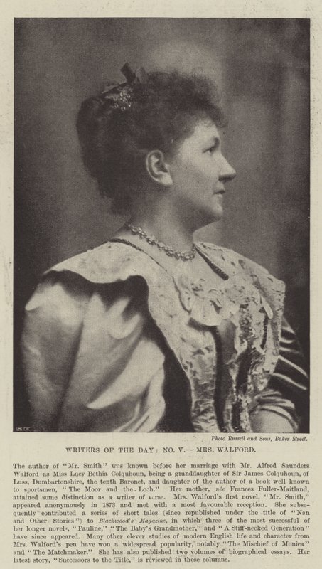 Dagens författare, Mrs Walford av English Photographer
