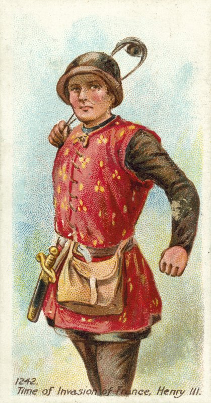 1242, tiden för invasionen av Frankrike, Henrik III av English School