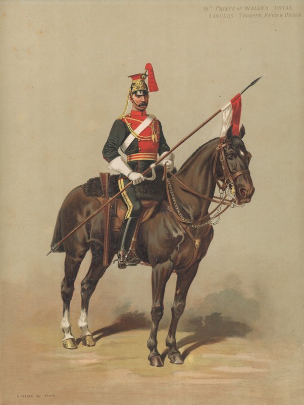 12:e Prince of Wales Royal Lancers, Trooper, Review Order av English School