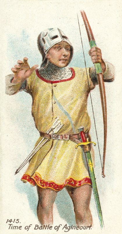 1415, tiden för slaget vid Agincourt av English School