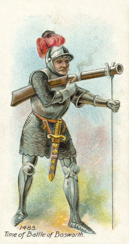 1485, tiden för slaget vid Bosworth av English School