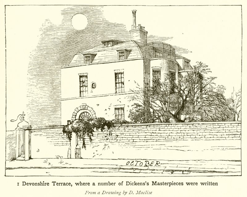 1 Devonshire Terrace, där ett antal Dickenss mästerverk skrevs av English School