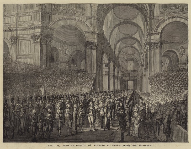 23 april 1789, kung George III besöker St Paul