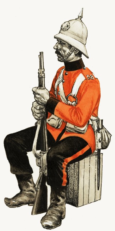 58. Fod 1880 (Rutlandshire) Privatswed av English School