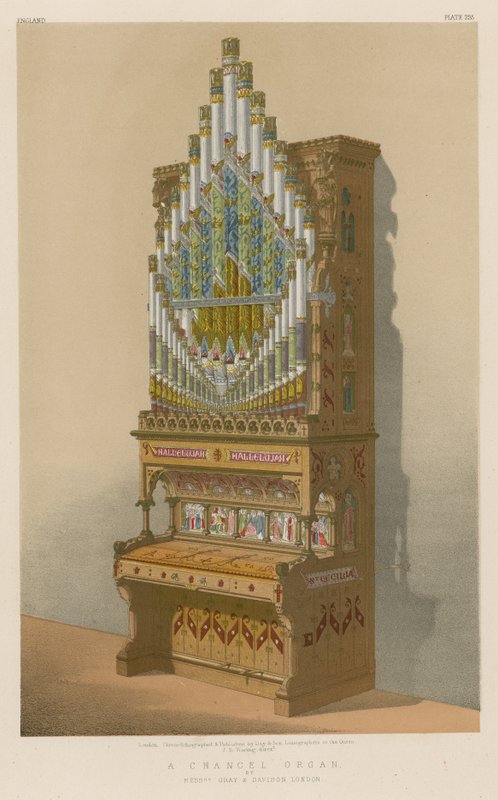 A Chancel Organ av Mrs Gray och Davison, London av English School