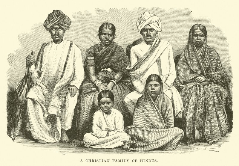 En kristen familj av hinduer av English School