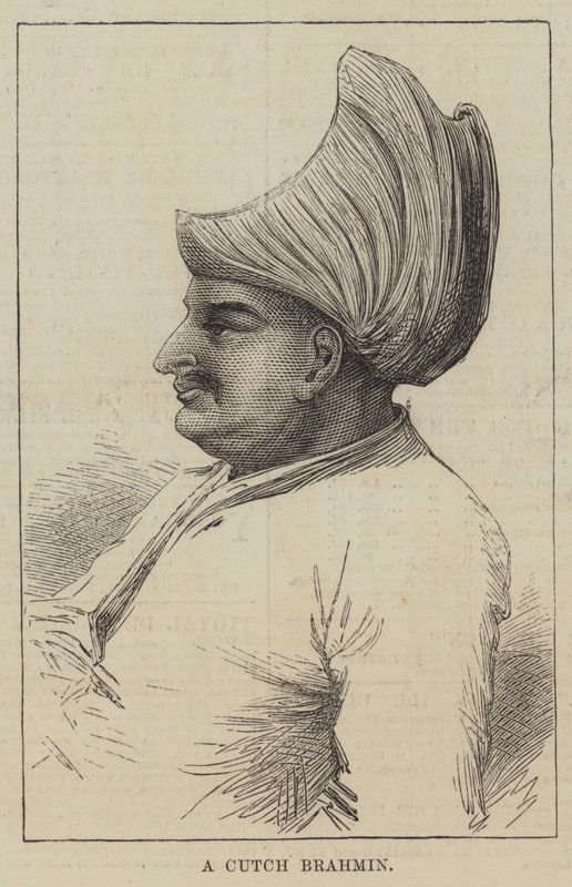 A Cutch Brahmin (gravyr) av English School