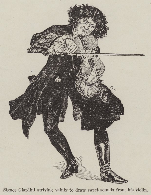 A Fiddle with One Tune, av R E Francillon (gravyr) av English School