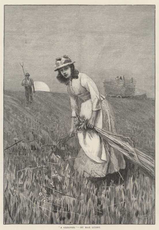 A Gleaner (gravyr) av English School