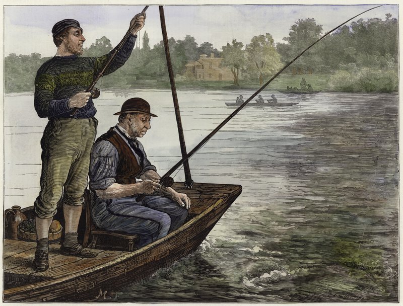 Medlem i en Thames sportfiskeklubb av English School