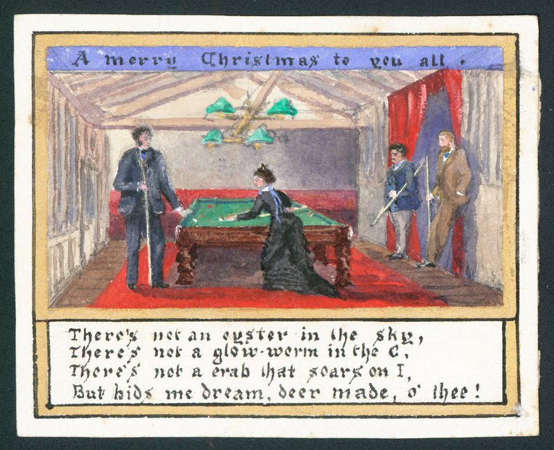 God jul till er alla - gratulationskort (wc på papper) av English School