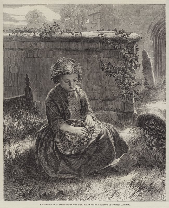 En målning av T Roberts (gravyr) av English School