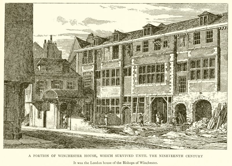 En del av Winchester House, som överlevde fram till artonhundratalet av English School