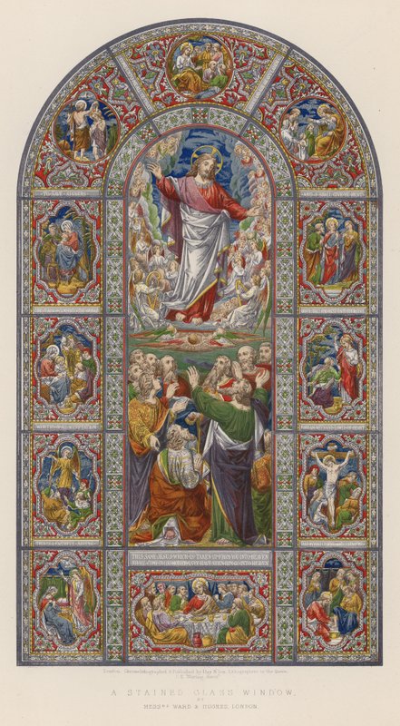 A Stained Glass Window av Mrs Ward och Hughes, London av English School
