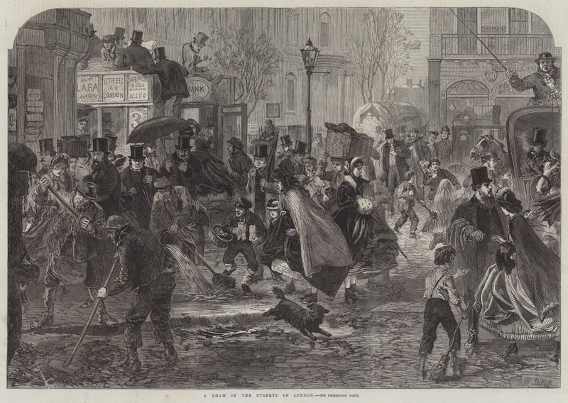 A Thaw in the Streets of London (gravyr) av English School