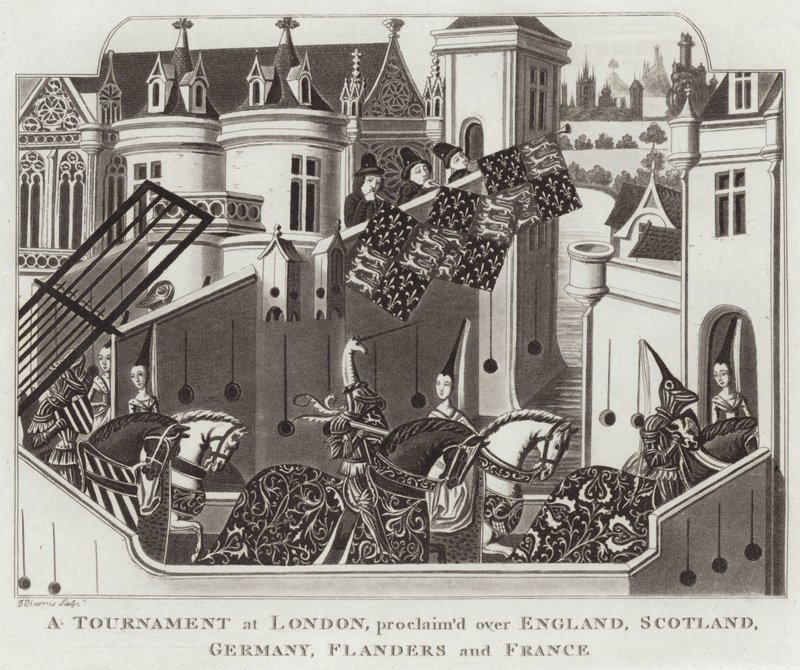 En turnering i London, utropad över England, Skottland, Tyskland, Flandern och Frankrike av English School