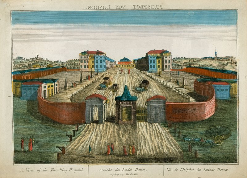 Utsikt över Foundling Hospital av English School