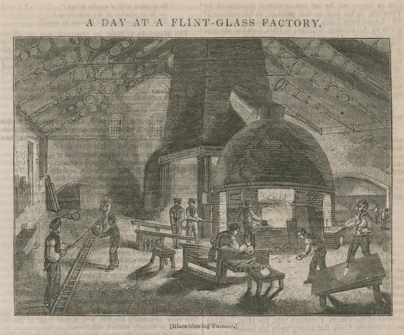 En dag på en flintglasfabrik av English School
