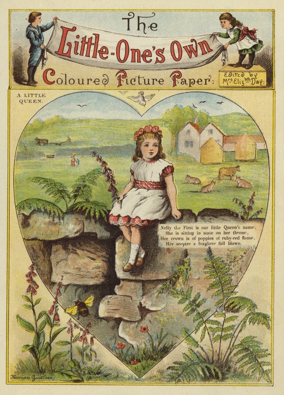 En liten drottning (chromolitho) av English School