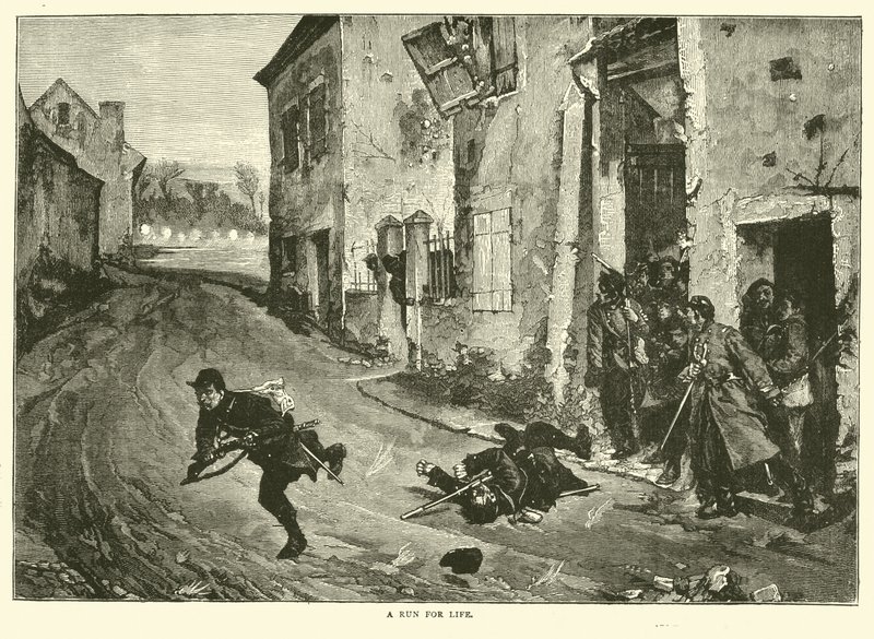 En löpning för livet, maj 1871 av English School