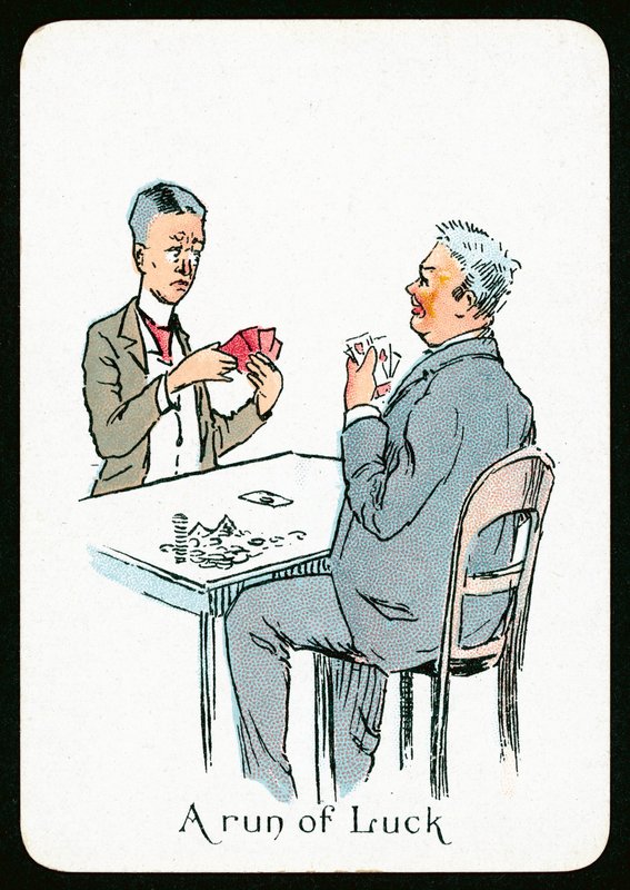 En run of luck (färg litho) av English School