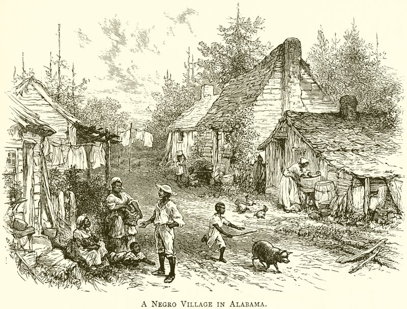 En slavby i Alabama av English School