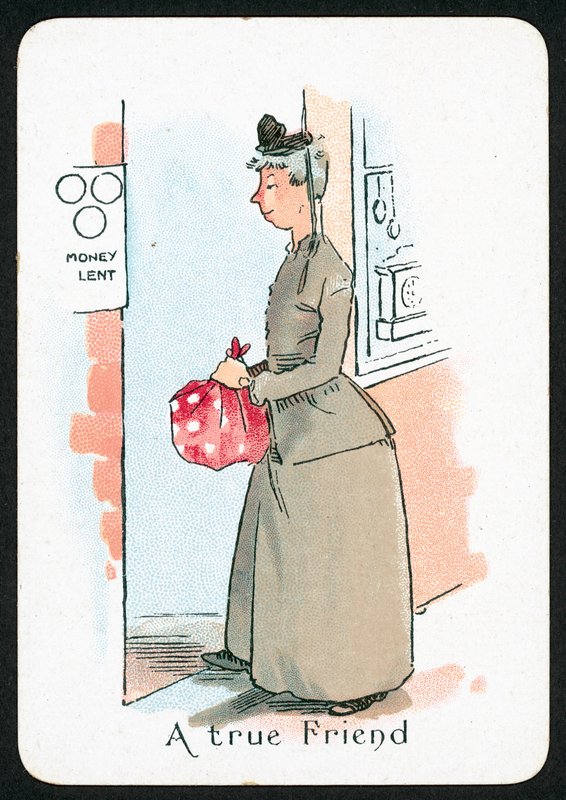En sann vän (färg litho) av English School