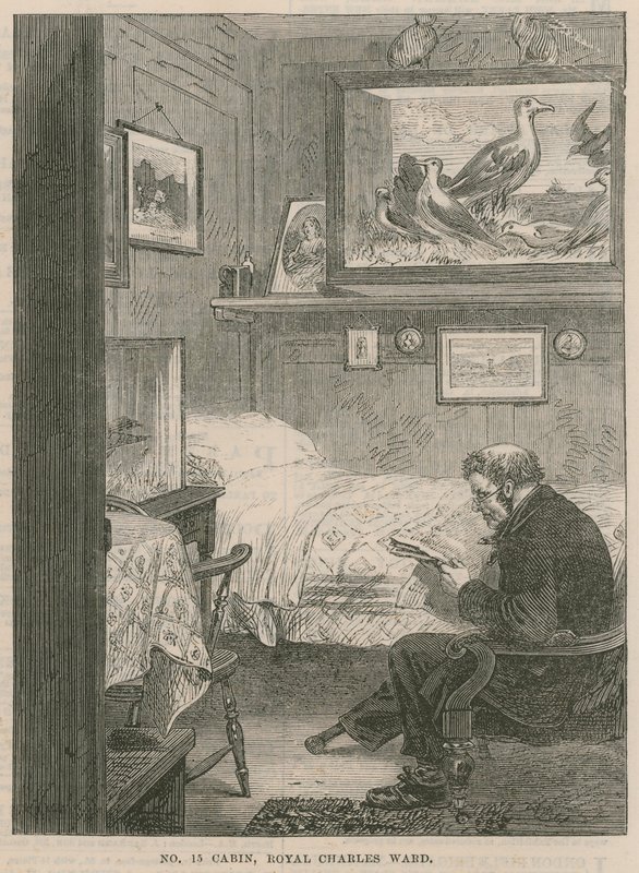 Ett besök på Greenwich Hospital; Nr 15 Cain, Royal Charles Ward av English School