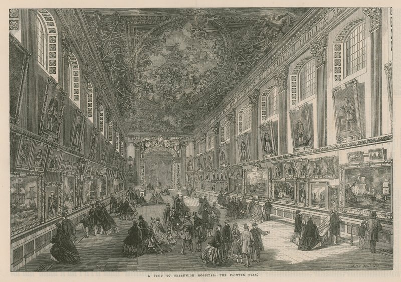 Ett besök på Greenwich Hospital: The Painted Hall av English School