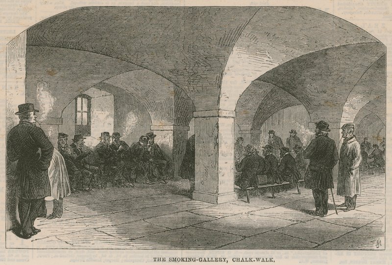 Ett besök på Greenwich Hospital; Rökgalleriet, Chalk Walk av English School