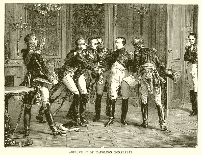 Abdikation av Napoleon Bonaparte av English School