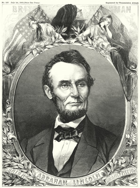 Abraham Lincoln (gravyr) av English School