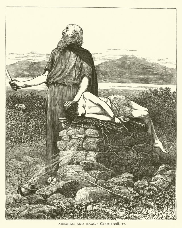 Abraham och Isak, Genesis, xxii av English School