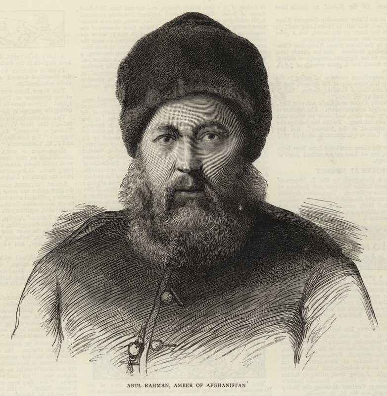 Abul Rahman, Ameer från Afghanistan (gravyr) av English School