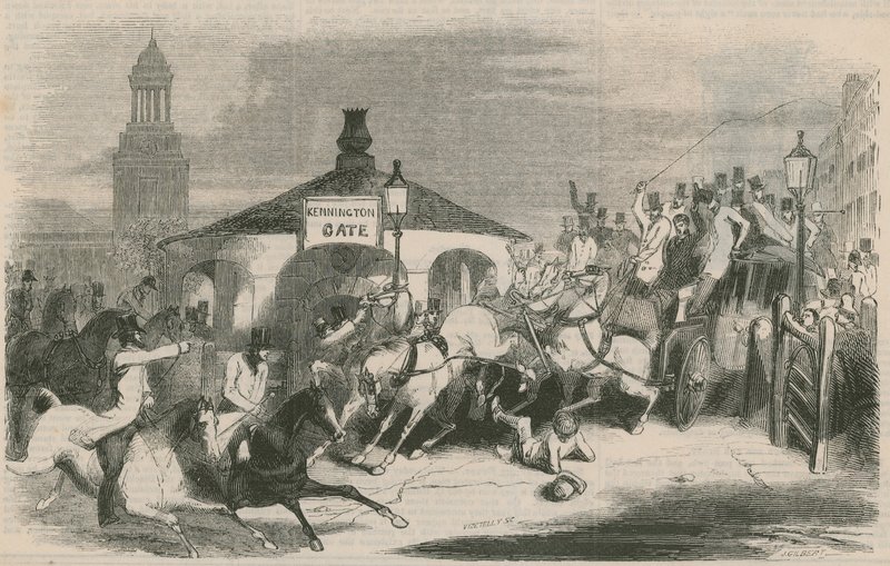 Olycka vid Kennington Gate av English School