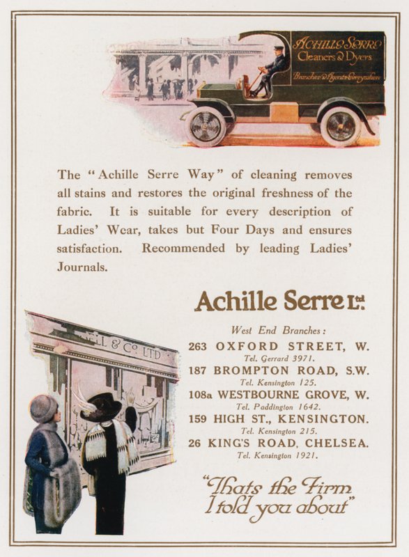 Achille Serre, städare och färgare av English School