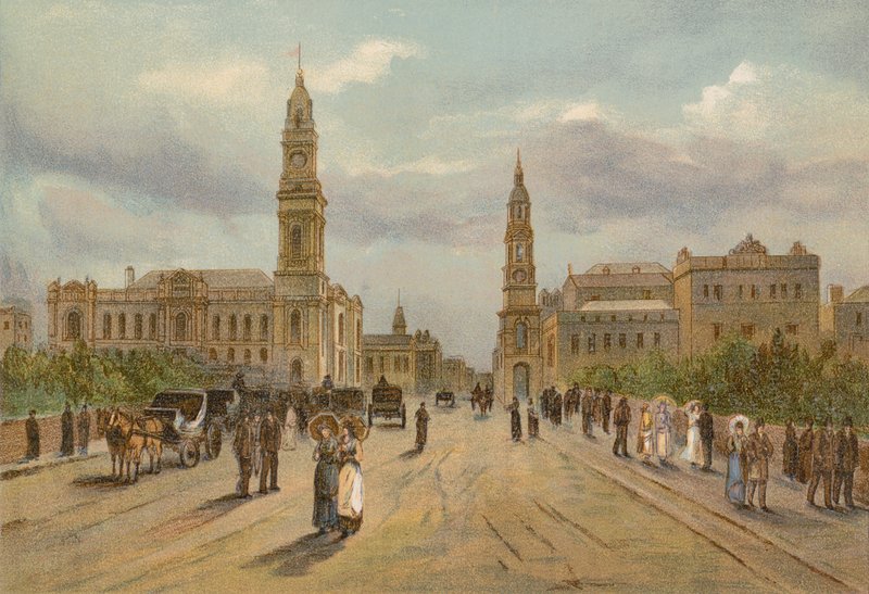 Adelaide, huvudstad i södra Australien av English School